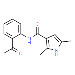 1H-Pyrrole-3-carboxamide,N-(2-acetylphenyl)-2,5-dimethyl-(9CI) Structure