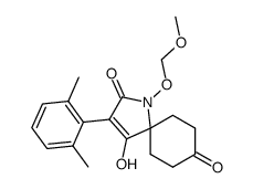 3-(2,6-Dimethyl-phenyl)-4-hydroxy-1-methoxymethoxy-1-aza-spiro[4.5]dec-3-ene-2,8-dione结构式