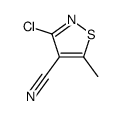 3-chloro-5-methyl-1,2-thiazole-4-carbonitrile结构式