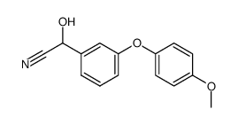 3-(4'-methoxy-phenoxy) alpha-cyano benzyl alcohol结构式