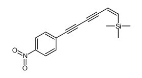 trimethyl-[6-(4-nitrophenyl)hex-1-en-3,5-diynyl]silane结构式