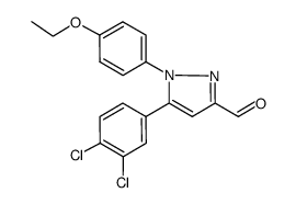 5-(3,4-dichloro-phenyl)-1-(4-ethoxy-phenyl)-1H-pyrazole-3-carbaldehyde结构式