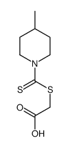 2-(4-methylpiperidine-1-carbothioyl)sulfanylacetic acid Structure