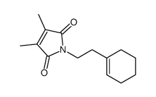 1-[2-(cyclohexen-1-yl)ethyl]-3,4-dimethylpyrrole-2,5-dione Structure