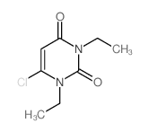 2,4(1H,3H)-Pyrimidinedione,6-chloro-1,3-diethyl- structure