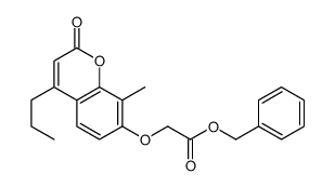 benzyl 2-(8-methyl-2-oxo-4-propylchromen-7-yl)oxyacetate结构式