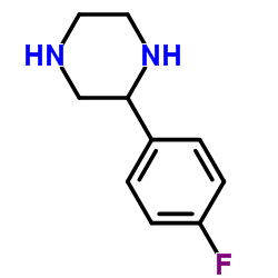 2-(4-氟苯基)-哌嗪结构式