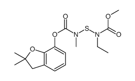 methyl N-[(2,2-dimethyl-3H-1-benzofuran-7-yl)oxycarbonyl-methylamino]sulfanyl-N-ethylcarbamate结构式