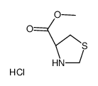 methyl (R)-thiazolidine-4-carboxylate hydrochloride结构式