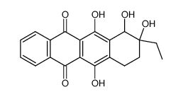 8-Ethyl-7,8,9,10-tetrahydro-6,7,8,11-tetrahydroxy-5,12-naphthacenchinon Structure