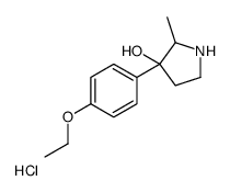 3-(4-ethoxyphenyl)-2-methylpyrrolidin-3-ol,hydrochloride结构式