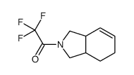 1H-Isoindole, 2,3,3a,4,5,7a-hexahydro-2-(trifluoroacetyl)- (9CI)结构式