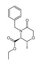 (2R,3S)-2-Methyl-5-oxo-4-(phenylmethyl)-3-Morpholinecarboxylic acid ethyl ester structure