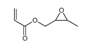 (3-methyloxiran-2-yl)methyl prop-2-enoate结构式