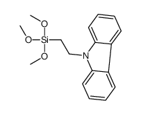 9-[2-(trimethoxysilyl)ethyl]-9H-carbazole结构式