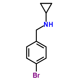 N-(4-Bromobenzyl)cyclopropanamine Structure