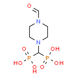 [(4-Formyl-1-piperazinyl)methylene]bisphosphonic acid结构式