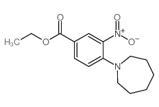 ETHYL 3-NITRO-4-(AZEPAN-1-YL)BENZOATE structure