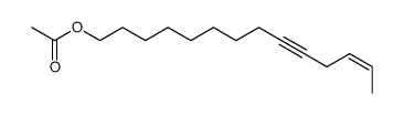 (E)-12-Tetradecen-9-yn-1-ol acetate Structure