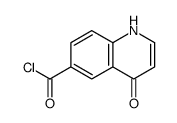6-Quinolinecarbonyl chloride, 4-hydroxy- (9CI) Structure