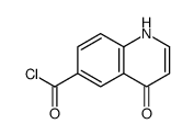 6-Quinolinecarbonyl chloride, 4-hydroxy- (9CI) structure