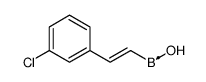 2-(3-chlorophenyl)ethenyl-hydroxyboron结构式