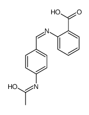 2-[(4-acetamidophenyl)methylideneamino]benzoic acid结构式