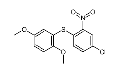 4-chloro-1-(2,5-dimethoxy-phenylsulfanyl)-2-nitro-benzene结构式