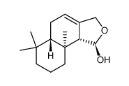 (1R)-6,6,9aβ-Trimethyl-1,3,5,5aα,6,7,8,9,9a,9bα-decahydronaphtho[1,2-c]furan-1α-ol结构式