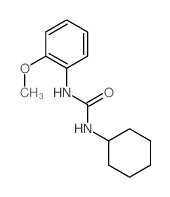 1-cyclohexyl-3-(2-methoxyphenyl)urea结构式