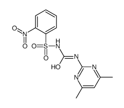 1-(4,6-dimethylpyrimidin-2-yl)-3-(2-nitrophenyl)sulfonylurea结构式