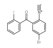 2-isocyano-2'-fluoro-5-bromobenzophenone结构式