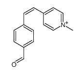 4-[2-(1-methylpyridin-1-ium-4-yl)ethenyl]benzaldehyde结构式