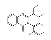 2-(3-pentyl)-3-o-tolyl-4(3H)-quinazolinone结构式