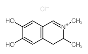 ISOQUINOLINIUM, 3,4-DIHYDRO-6,7-DIHYDROXY-2,3-DIMETHYL-, CHLORIDE结构式