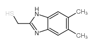 (9ci)-5,6-二甲基-1H-苯并咪唑-2-甲烷硫醇结构式