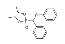 diethyl[phenyl(phenylthio)methyl]phosphonate Structure