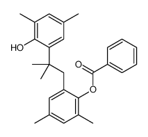 2-[1-[2-(benzoyloxy)-3,5-dimethylphenyl]-2-isobutyl]-4,6-xylenol结构式