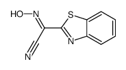 2-Benzothiazoleacetonitrile,alpha-(hydroxyimino)-(9CI) Structure