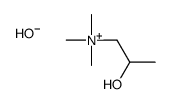 1-Propanaminium, 2-hydroxy-N,N,N-trimethyl-, hydroxide结构式
