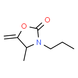2-Oxazolidinone,4-methyl-5-methylene-3-propyl-(9CI)结构式