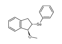 trans-1-methoxy-2-phenylselenoindan Structure