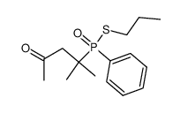 S-propyl (2-methyl-4-oxopentan-2-yl)(phenyl)phosphinothioate结构式