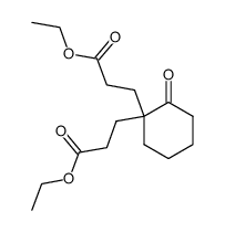 3,3'-(2-oxo-cyclohexylidene)-di-propionic acid diethyl ester Structure