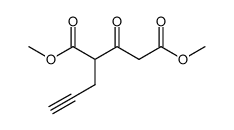 3-Oxo-2-(2-propynyl)glutaric acid dimethyl ester Structure