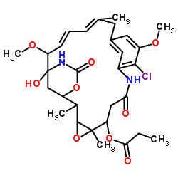 Maytansine, 2-de(acetylmethylamino)-22-demethyl-结构式