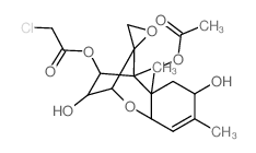 15-acetoxy-4β-(chloroacetoxy)scirpene-3α,8β-diol结构式