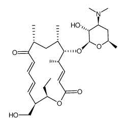 21-O-De(6-deoxy-2-O,3-O-dimethyl-β-D-allopyranosyl)-12,13-didehydro-12,12-O-seco-13-deoxymycinamicin I结构式