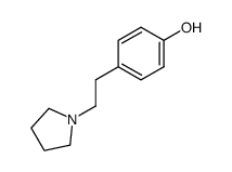 1-((4-Hydroxy-phenyl)-ethyl)-pyrrolidin Structure