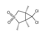 6,6-dichloro-1,2-exo,5-trimethyl-3-thiabicyclo[3.1.0]hexane 3,3-dioxide Structure